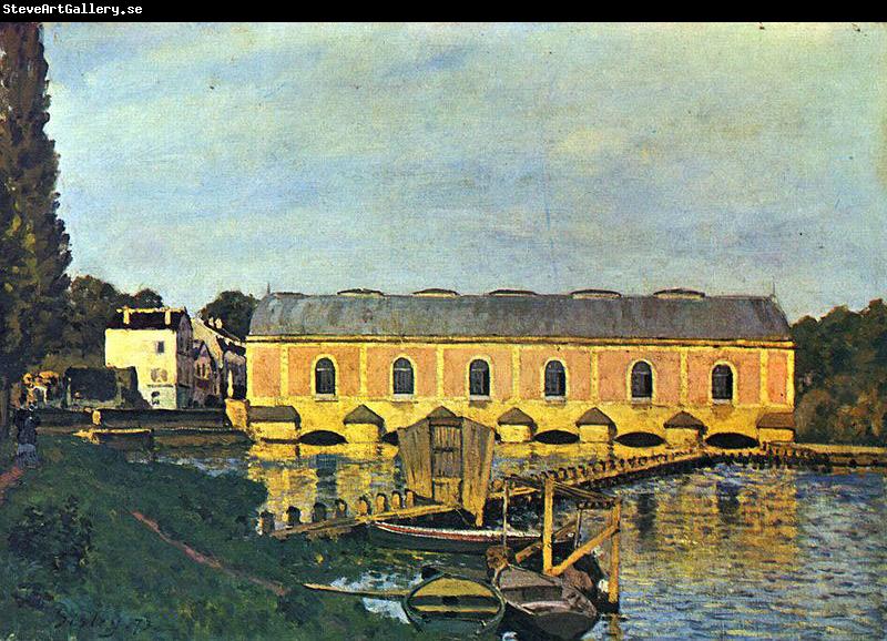 Alfred Sisley Maschinenhaus der Pumpe in Marly